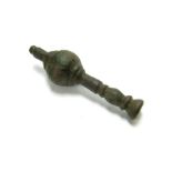 17th Century Pipe Tamper Pipe tamper, Circa 17th century. An early cast bronze pipe tamper with