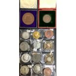 Medallic items, mainly Royal commemorative, includes Victoria, Edward VII and George V. (14)