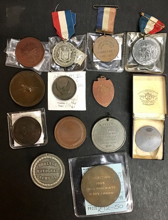 Medallic collection, includes Astbury & Lawton ‘Male Friendly Institution’ 1830, Bee-keepers - Image 2 of 2