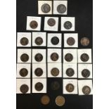 UK Penny collection, includes 1853 (OT), 1855 (PT), 1862, 1863, 1876 H, 1877, 1879, 1882 H, 1889,