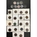 Halfpenny collection, 1775 x 2, 1799, 1806 x 5, 1861, 1864, 1874, 1876, 1881, 1882, 1888, 1889,