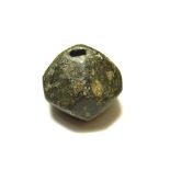 Medieval bronze sword pommel, Circa 1300-1400 AD. A medieval polyhedral shape sword pommel, flat