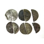 Collection of Early Scottish fractional Cut Pennies
