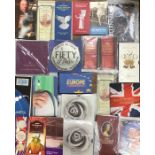 Commemorative Coin Sets & Coins in Original cases/packs of issue, includes £5, £2, £1 and 50p,