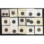 UK Farthing & Half Farthing, 1/2 Farthing 1843 x 2, Farthings 1822, 1825, 1826 (high grade), 1835,