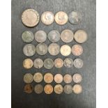 UK copper coins, includes Twopence 1797 (cartwheel), Penny’s 1884, 1901 x 2, Ten Halfpenny’s