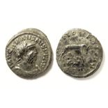 Rare Unpublished Carausius Silver Denarius Obverse: Radiate and draped bust right, IMP CARAVSIVS P F