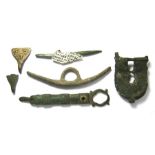 Artefacts, Iron Age to Post-Medieval. Lot includes: a probable prehistoric to Roman copper-alloy