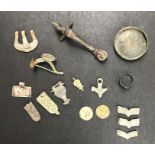 A collection of artefacts. Circa 2nd century - 18th century AD. A good collection of mixed artefacts