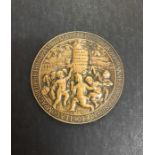 French Bronze Mining Medal for production 1909 ‘Compagnie des Mines Mr de Marcere Poursa 20 EME 1909
