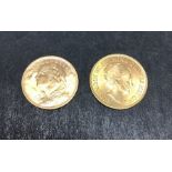 Netherlands Gold 10 Gulden 1925 & Switzerland Gold 20 francs 1935LB (LB struck in 1945) (13.1g)