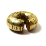 An Impressive Piece of British Bronze Age Ring Money / Penannular Ring Bronze Age tricoloured ring