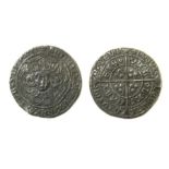 Henry VI Rosette-Muscle Issue Silver Groat Obverse: Crowned facing bust, +HENRIC DI GRA REX ANGL Z