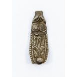 Anglo-Saxon Silver Strap-End. A zoomorphic strap-end, Circa 7th-8th century. The main body of the