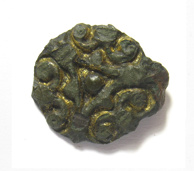 Viking Gilded Bronze Brooch. A Borre or Tersely style brooch and likely to date from the 10th