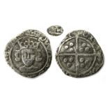 Excessively Rare Edward V Silver Penny Obverse: Crowned facing bust, EDWARD DI GRA REX ANGL Z FRANC.