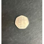 Rare Kew Gardens Fifty pence.