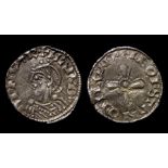 Harthacnut Silver Penny Obverse: Diademed bust left, +HARÐACNUT R Reverse: +LEOFSTAN ON LVN,