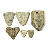Collection of Medieval Lead Trade Weights Lead weights, Circa 12th-16th century. A collection of