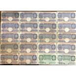 Bank of England Banknotes, various grades, Peppiatt Ten Shillings, One Pound x 19, Beale One Pound x