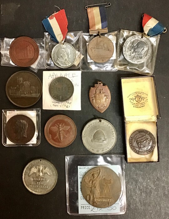 Medallic collection, includes Astbury & Lawton ‘Male Friendly Institution’ 1830, Bee-keepers