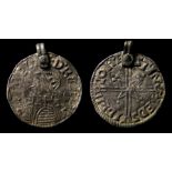 Viking Silver Anglo-Saxon Coin Pendant A Viking coin pendant made from an Anglo-Saxon Silver penny