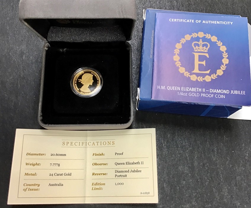 Australia 24ct Gold Diamond Jubilee Coin. (7.777g)