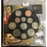 2009 eleven coin set includes the Kew Gardens fifty pence.