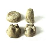 Collection of Viking Lead Gaming pieces, Circa 8th-11th Century. A collection of four Viking cast