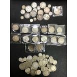 Pre 20 Silver (150g), Pre 47 Silver (655g), some in higher grades, with other UK and World Coins.