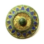 Romano-British enamelled button or fitting A beautifully well preserved piece with most of the