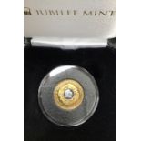 Jubilee “Mint” medallic  60th Anniversary coronation, (9ct gold 2.75g).