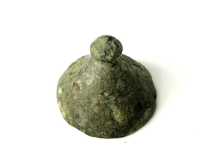 Anglo-Saxon Conical Bronze Bullion Weight Bronze weight, Circa 9th-10th century?. A solid bronze - Image 2 of 2