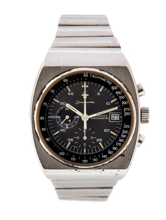 Omega - a  limited edition 1970's Omega Speedmaster 125, black dial, baton markers, duel subsidiary, - Image 3 of 6