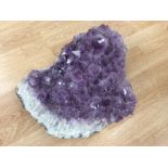 A large amethyst specimen, size approx. 14'' x 13''