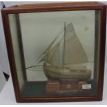 Harold Wilson Interest; An African cased silver filigree boat, Made by Mr. M. Lowe, Silversmith,
