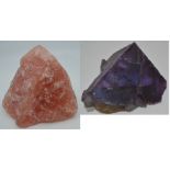 Two crystal specimens, including fluorite (2)