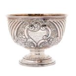 A Victorian silver rose bowl, approx 12.5cm high x 16cm diam, Henry Wigfull, Sheffield 1900,