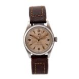 Rolex - a gentleman's 1950's Rolex Royal shock-resisting stainless steel wristwatch, circular