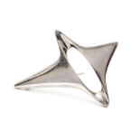 Henning Koppel for Georg Jensen - a Danish silver brooch, of abstract form, no. 339, stamped Georg