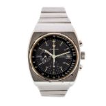 Omega - a  limited edition 1970's Omega Speedmaster 125, black dial, baton markers, duel subsidiary,