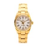 Rolex - a  ladies 18ct gold Rolex Oyster-Perpetual Superlative Chronometer wristwatch, circular