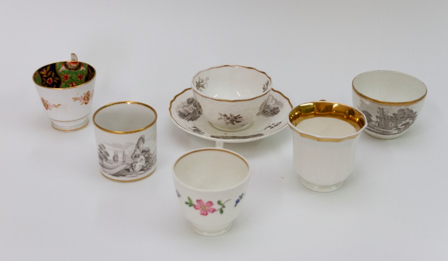 A group of early nineteenth century Spode porcelain tea wares, circa 1810-30. To include: a bat - Image 2 of 2