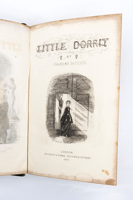 Dickens, Charles. Little Dorrit, first edition, London: Bradbury & Evans, 1857, contemporary half - Image 3 of 3