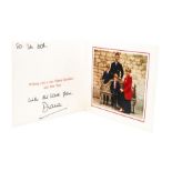 HRH Diana, Princess of Wales (1961-1997). Autograph Christmas card, inscribed and signed in bold