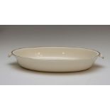 An early nineteenth century Wedgwood creamware two-handled large serving dish, circa 1810-1825. It