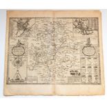 Speed, John (1552-1629). 17th-century map of Warwickshire, first edition [1611], uncoloured copper