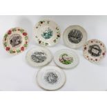 A group of early nineteenth century transfer printed child's plates, circa 1830-50. Comprising of: