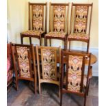 A Reynolds of Ludlow teak six seater dining table, with D ends Please note: the chairs from this
