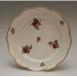 A nineteenth century Continental porcelain plate, circa 1840-60. It is well-painted with floral